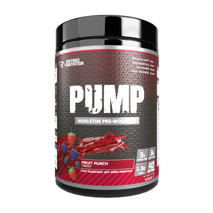 Refined Nutrition Pump Non-Stim Fruit Punch - 500g