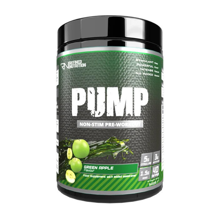 Refined Nutrition Pump Non-Stim Green Apple - 500g