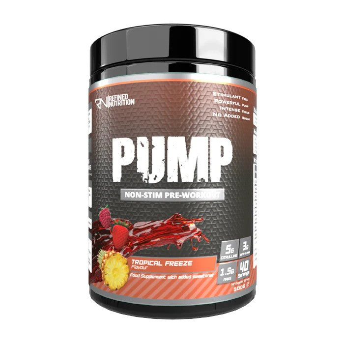 Refined Nutrition Pump Non-Stim Tropical Freeze - 500g