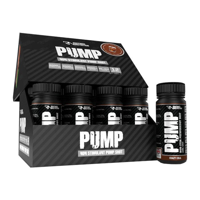 Refined Nutrition Pump Non-Stim Shot Crazy Cola - 12 x 60 ml.