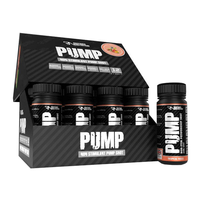 Refined Nutrition Pump Non-Stim Shot Tropical Freeze - 12 x 60 ml.