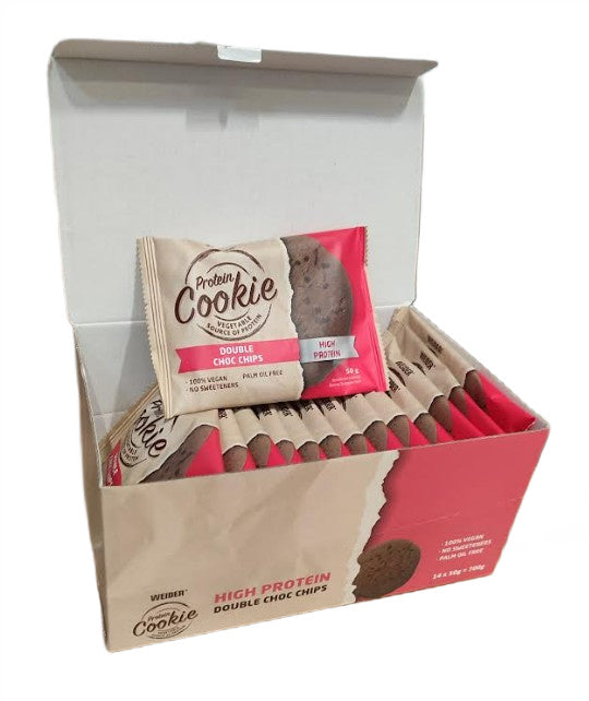 Weider - Protein Cookie, Double Choc Chips - 14 x 50g