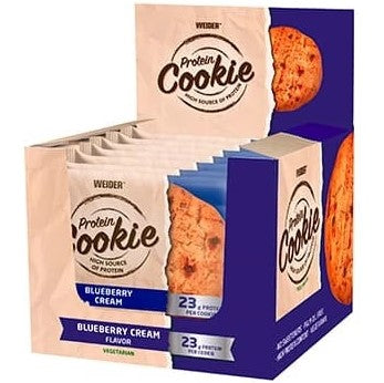 Weider - Protein Cookie, Blueberry Cream - 12 x 90g
