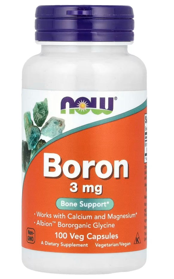 NOW Foods - Boron, 3mg - 100 caps