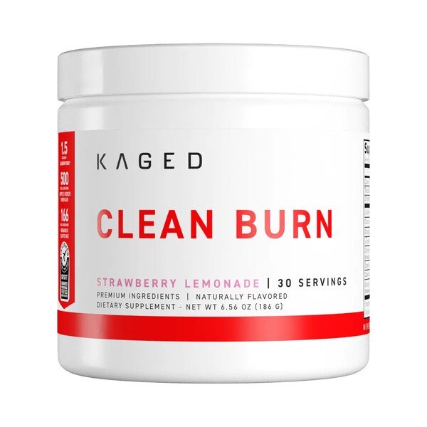 Kaged Muscle Clean Burn Powder Strawberry Lemonade - 186g