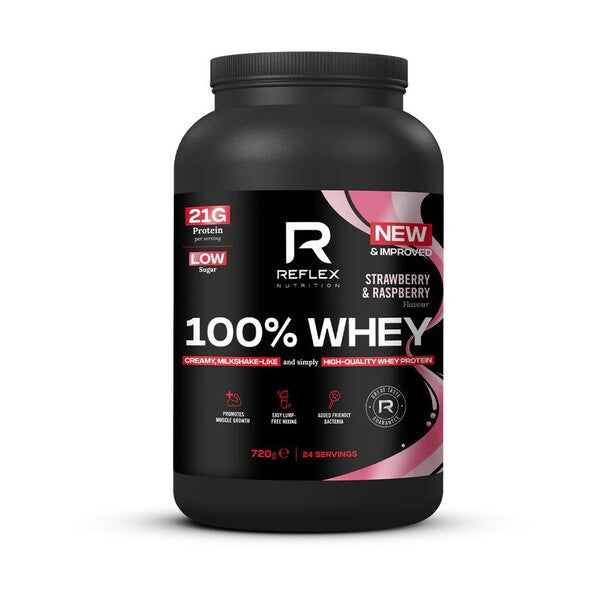 Reflex Nutrition 100% Whey Strawberry & Raspberry - 720g