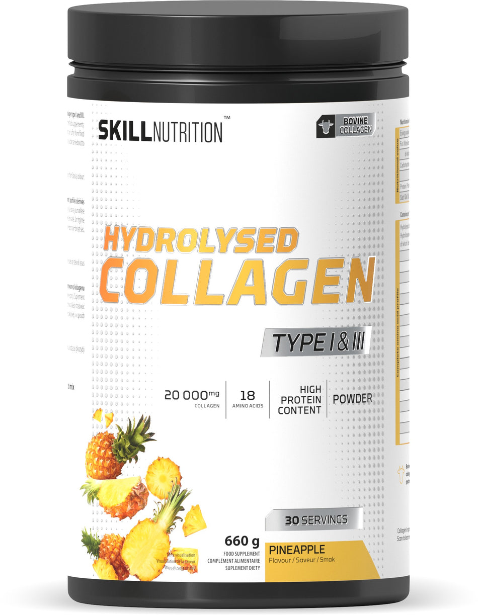 Skill Nutrition - Hydrolysed Collagen Type I & III, Pineapple - 660g