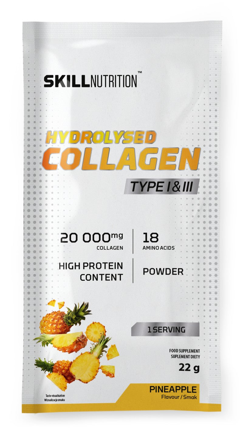Skill Nutrition - Hydrolysed Collagen Type I & III, Pineapple - 22g (1 serving)