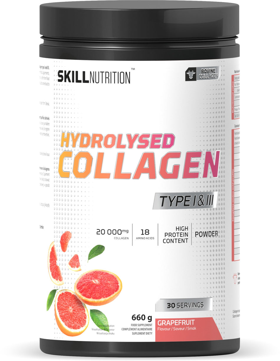 Skill Nutrition - Hydrolysed Collagen Type I & III, Grapefruit - 660g