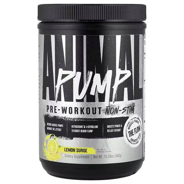 Animal Pump Pre-Workout Non-Stim Lemon Surge 442g