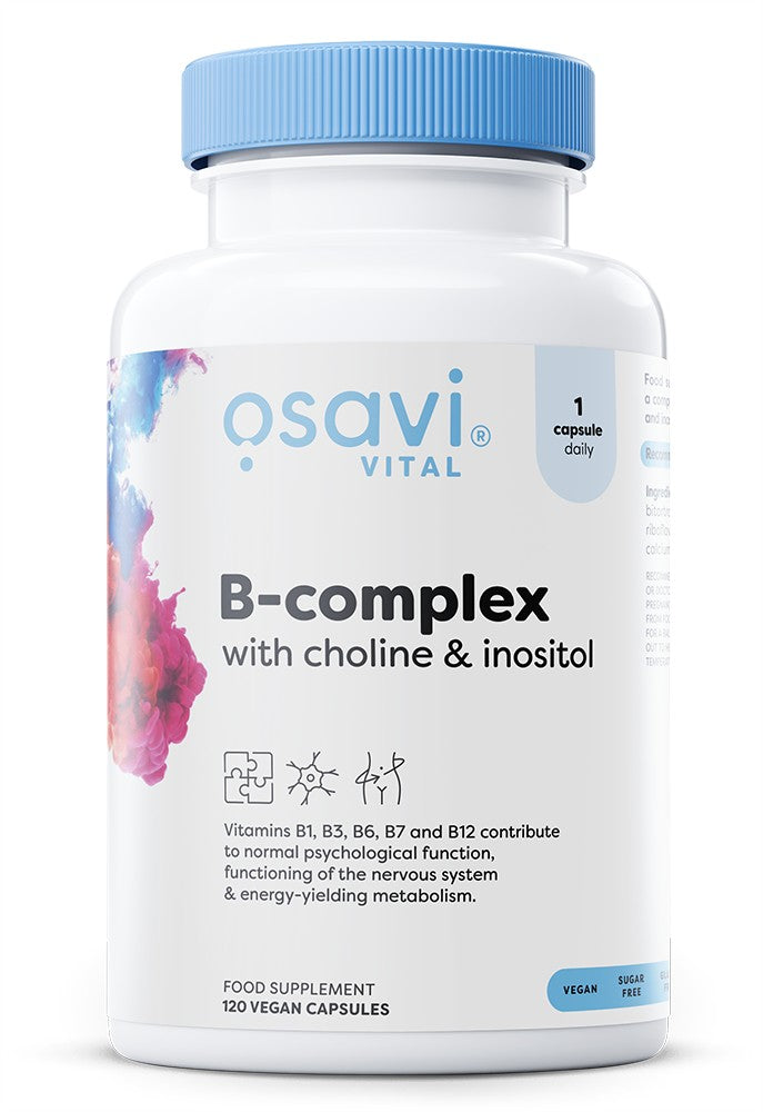 Osavi - B-Complex with Choline & Inositol - 120 vegan caps