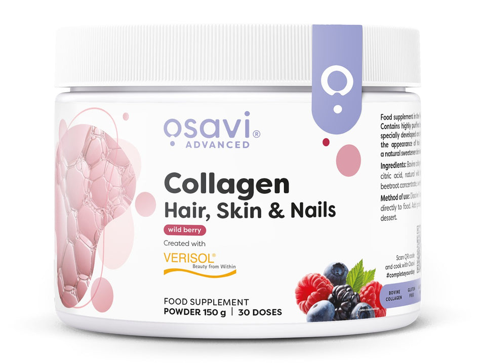 Osavi - Collagen Peptides (Hair Skin & Nails), Wild Berry - 150g