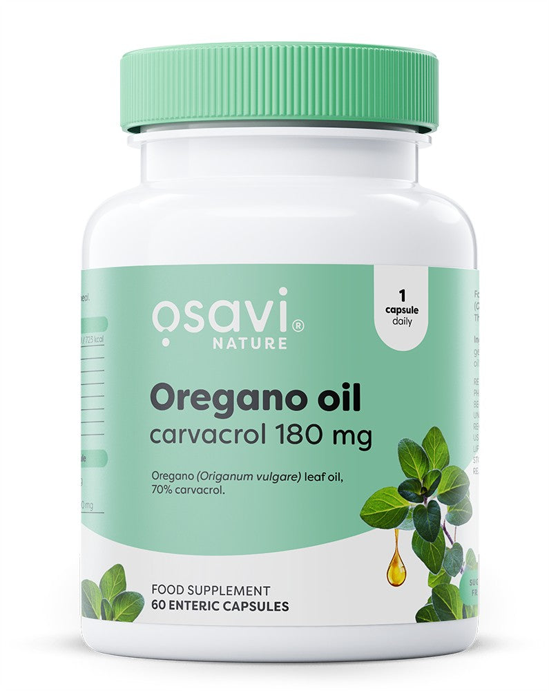 Osavi - Oregano Oil Carvacrol, 180mg - 60 enteric caps