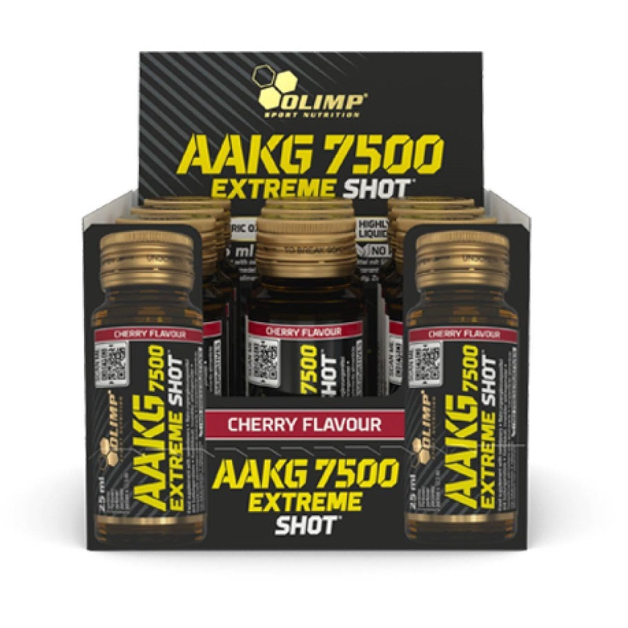 Olimp Nutrition - AAKG 7500 Extreme Shot, Cherry - 9 x 25 ml.