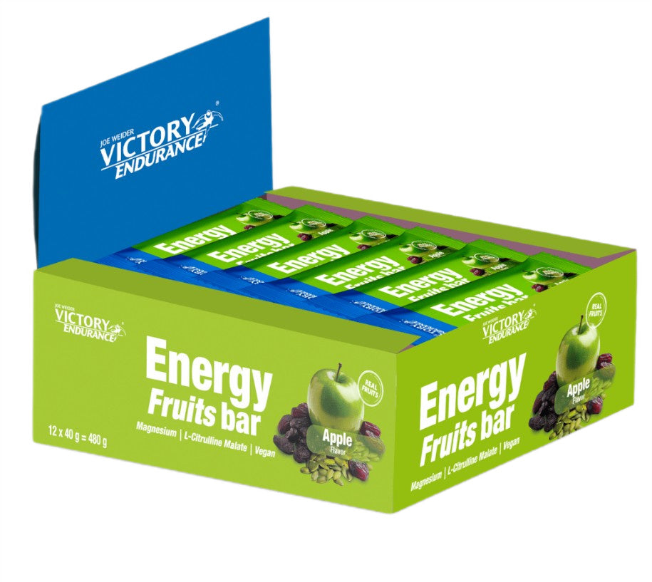Weider - Joe Weider Victory Endurance Energy Fruits Bar, Apple - 12 x 40g