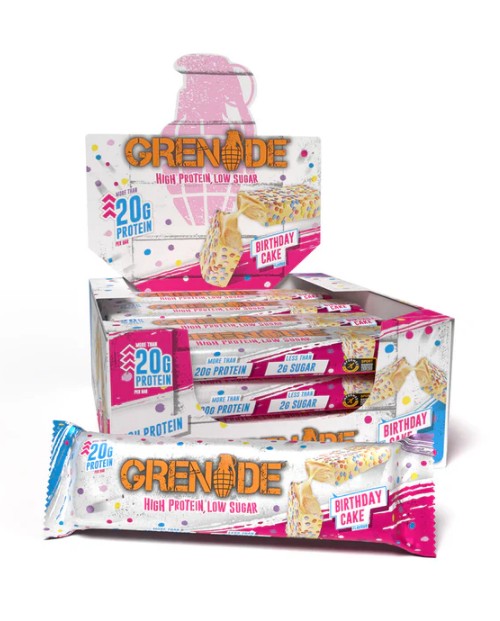 Grenade  Protein Bars, Birthday Cake - 12 x 60g