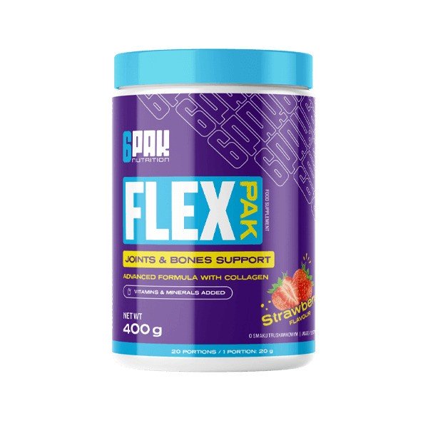 6PAK Flex Pak Strawberry 400g