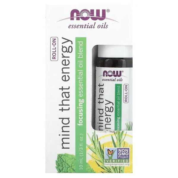 NOW Foods - Essential Oil Roll-On, Mind That Energy - 10 ml.