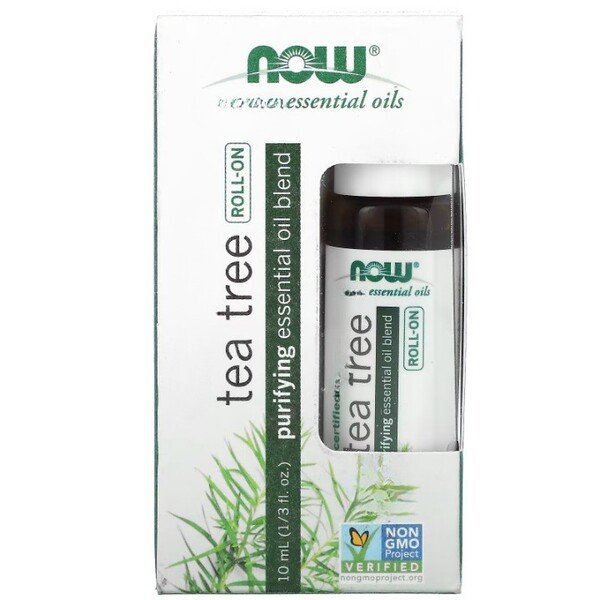 NOW Foods - Essential Oil Roll-On, Tea Tree - 10 ml.