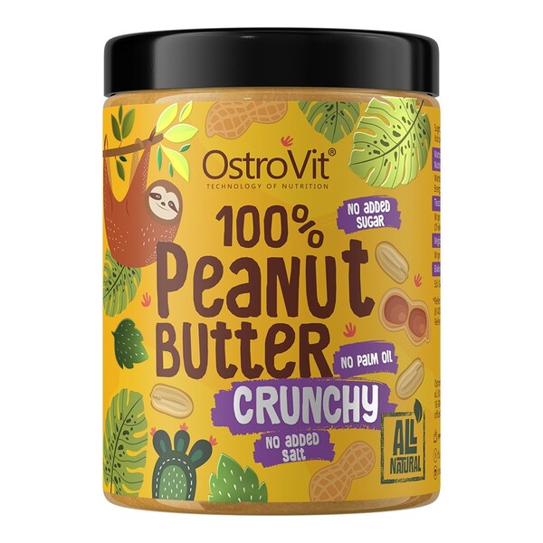 OstroVit - 100% Peanut Butter, Crunchy - 1000g