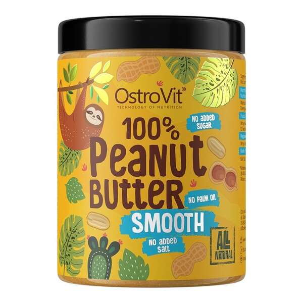 OstroVit - 100% Peanut Butter, Smooth - 1000g