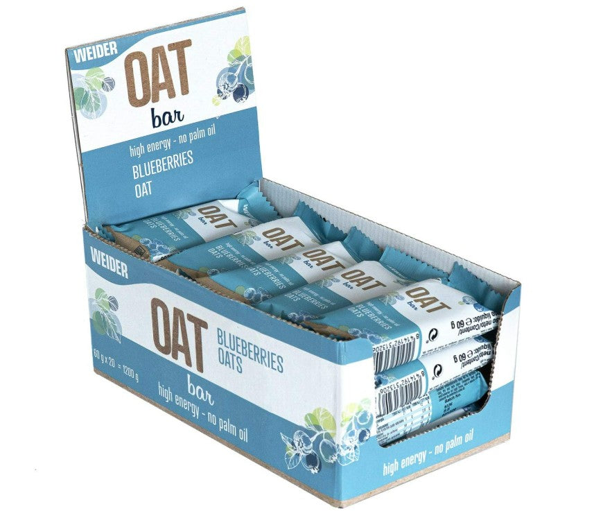 Weider - High Energy Oat Bar, Blueberries - 20 x 60g