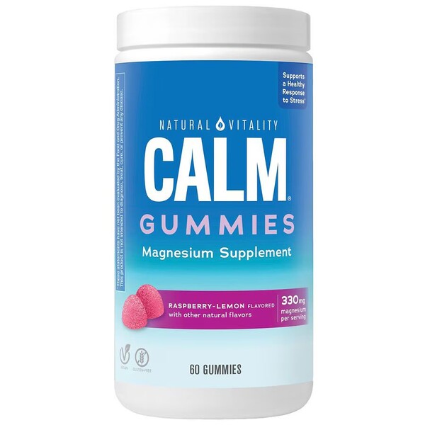 Natural Vitality Calm Gummies Raspberry Lemon - 60 gummies