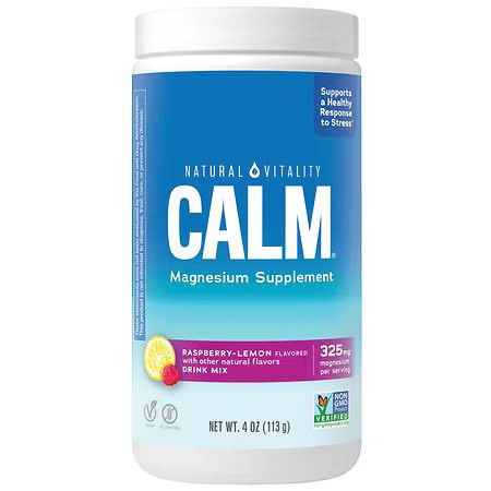 Natural Vitality Calm Magnesium Powder Raspberry Lemon - 113g