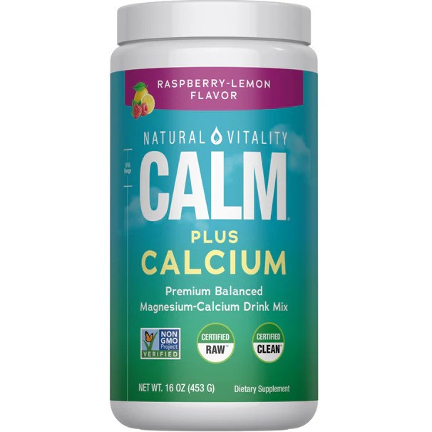Natural Vitality Natural Calm Plus Calcium Raspberry Lemon - 453g