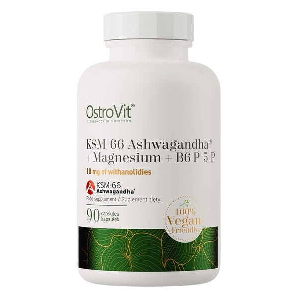 OstroVit - KSM-66 Ashwagandha + Magnesium + B6 P-5-P - 90 caps