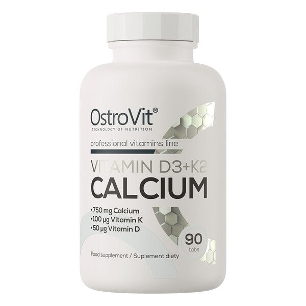OstroVit - Vitamin D3 + K2 Calcium - 90 tabs