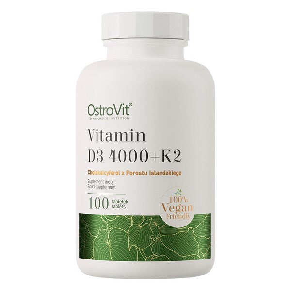 OstroVit - Vitamin D3 4000 + K2 Vegan - 100 tabs