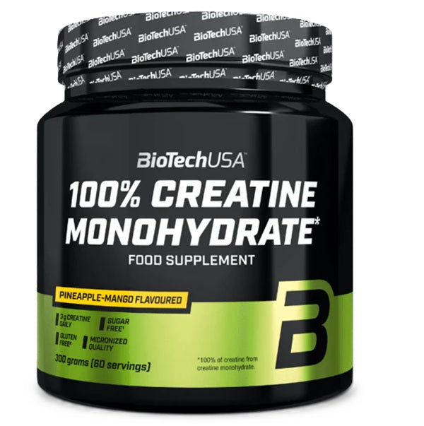 BioTechUSA - 100% Creatine Monohydrate, Pineapple-Mango - 300g