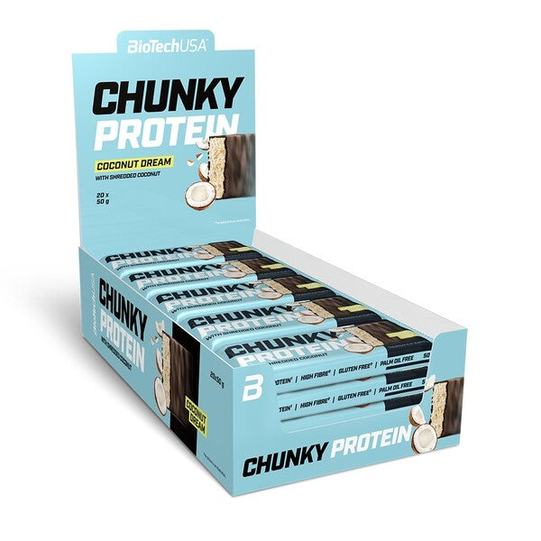 BioTechUSA - Chunky Protein Bar, Coconut Dream - 20 x 50g