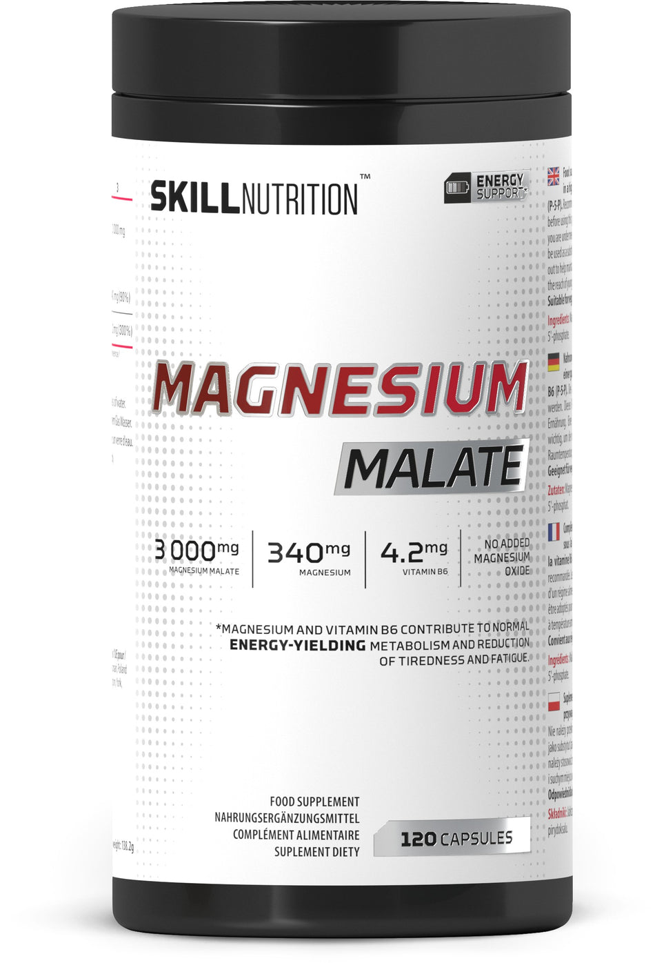 Skill Nutrition - Magnesium Malate - 120 caps
