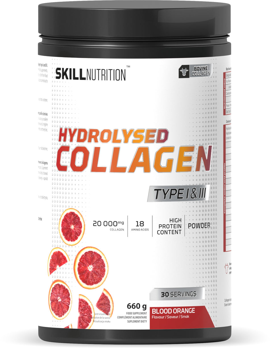 Skill Nutrition - Hydrolysed Collagen Type I & III, Blood Orange - 660g