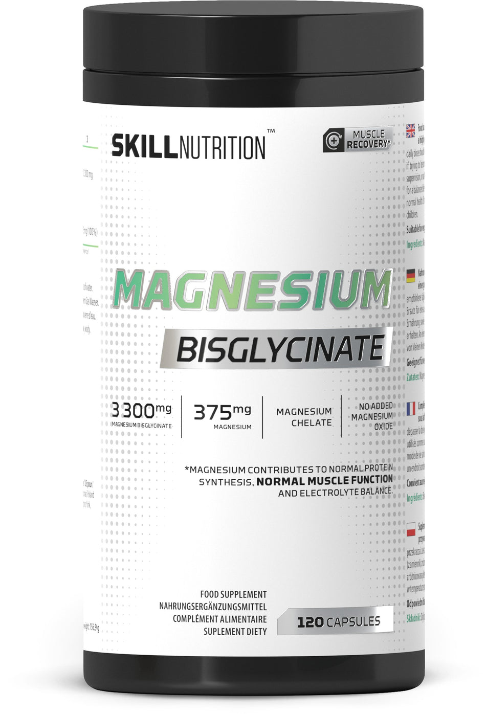 Skill Nutrition - Magnesium Bisglycinate - 120 caps