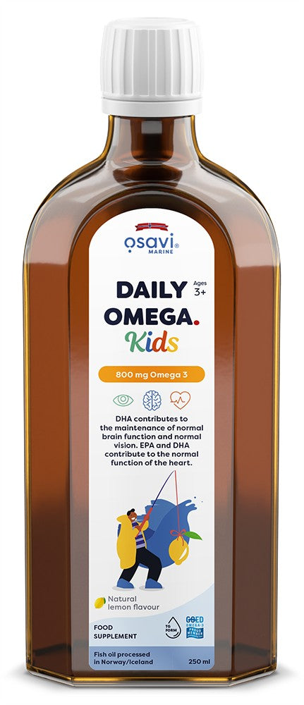 Osavi - Daily Omega Kids, 800mg Omega 3 (Natural Lemon) - 250 ml.