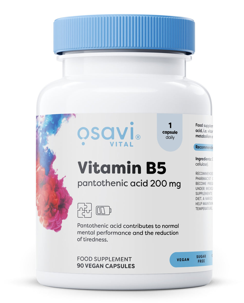 Osavi - Vitamin B5 Pantothenic Acid, 200mg - 90 vegan caps