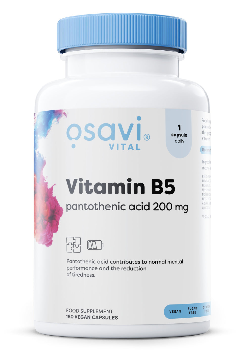 Osavi - Vitamin B5 Pantothenic Acid, 200mg - 180 vegan caps