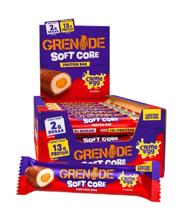 Grenade Soft Core Protein Bars Creme Egg - 18 x 45g