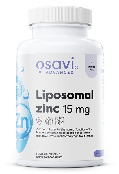 Osavi - Liposomal Zinc, 15mg - 120 vegan caps