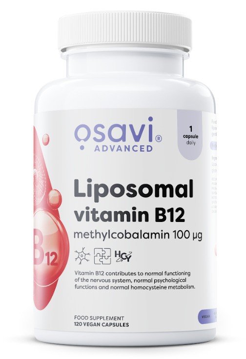 Osavi - Liposomal Vitamin B12, Methylcobalamin 100mcg - 120 vegan caps