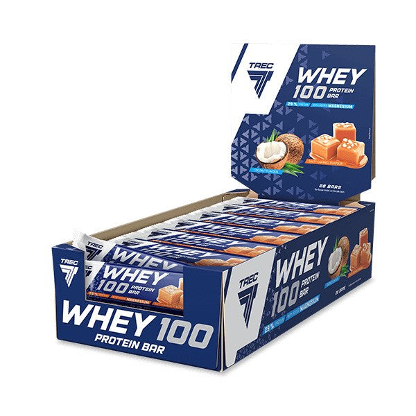 Trec Nutrition - Whey 100 Protein Bar, Salty Caramel - 28 x 40g