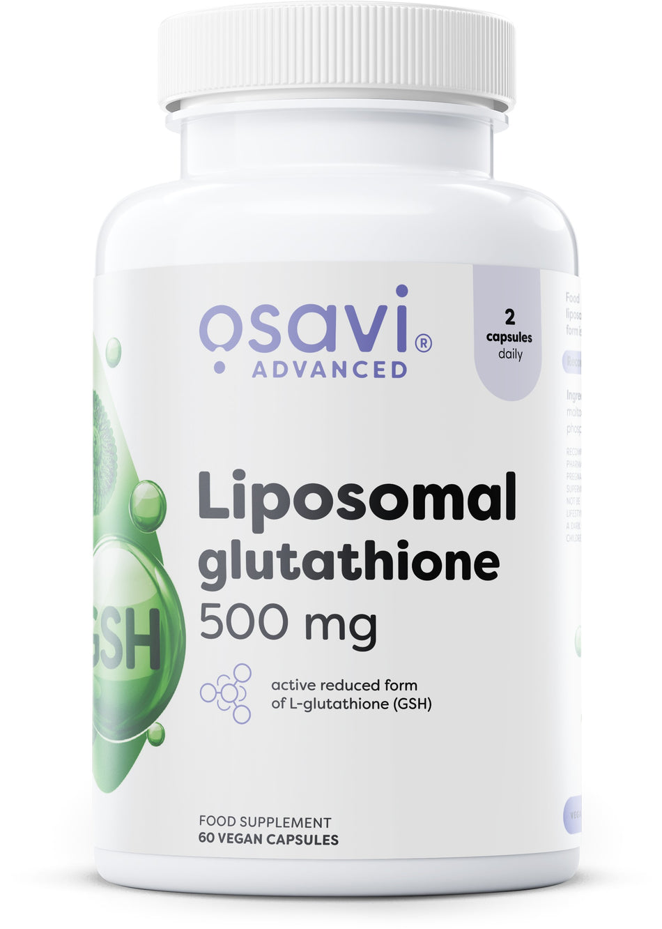 Osavi - Liposomal Glutathione, 500 mg - 60 vegan caps