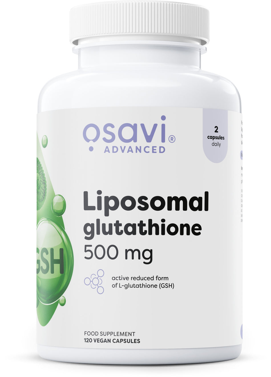 Osavi - Liposomal Glutathione, 500 mg - 120 vegan caps