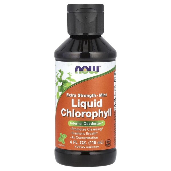 NOW Foods - Extra Strength Liquid Chlorophyll, Mint - 118 ml.