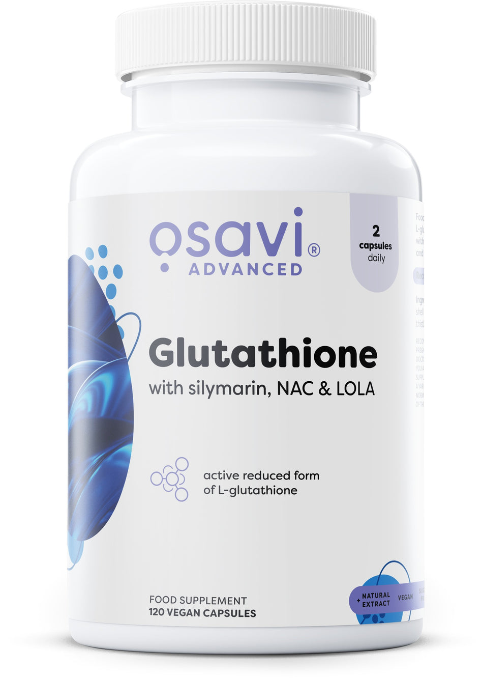 Osavi - Glutathione with Silymarin, NAC & LOLA - 120 vegan caps