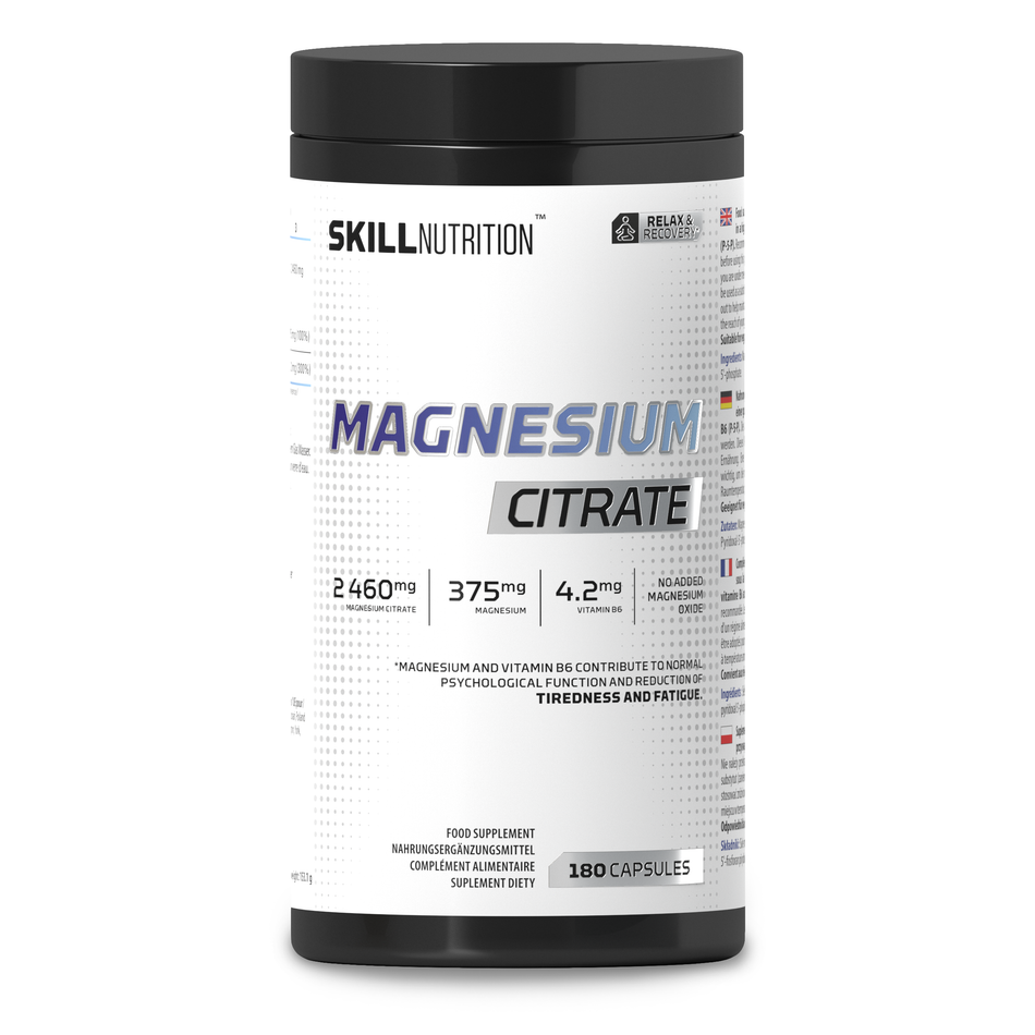 Skill Nutrition - Magnesium Citrate - 180 caps