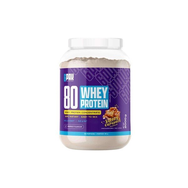 6PAK 80 Whey Protein Salted Caramel 2000g